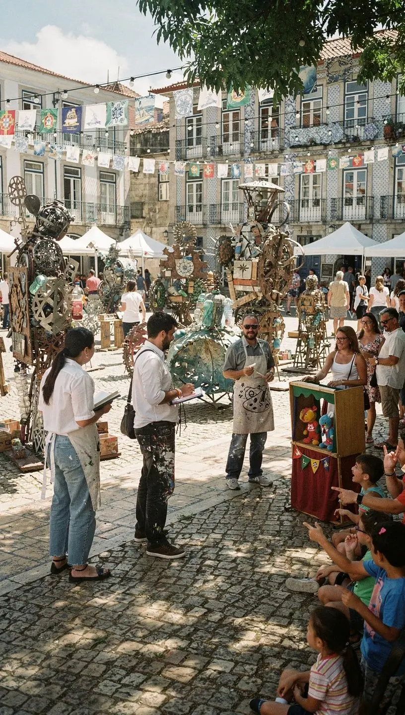 Audience engagement at a vibrant cultural festival event.